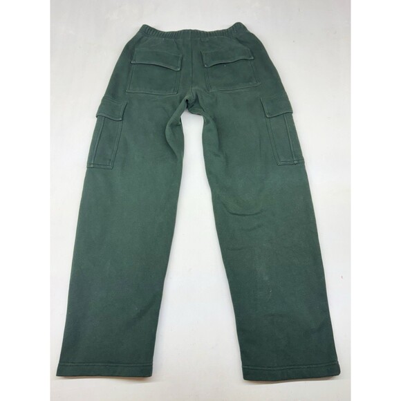 Aritzia Sweat Fleece Cargo Sweatpants Womens XS Green Mega Fit Stretch - Picture 8 of 10